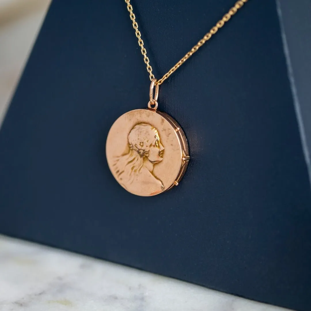 Art Nouveau Figural Locket