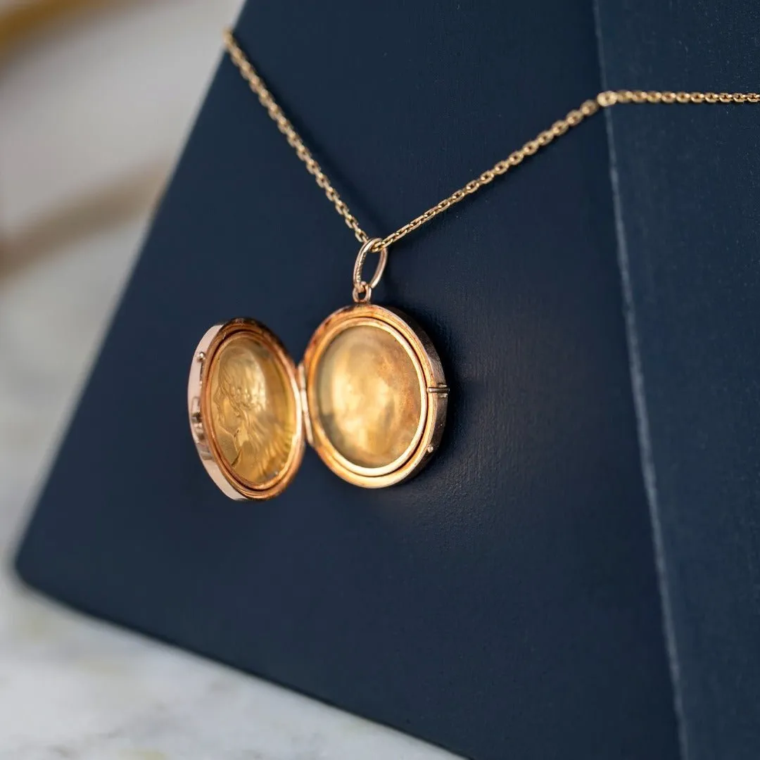 Art Nouveau Figural Locket