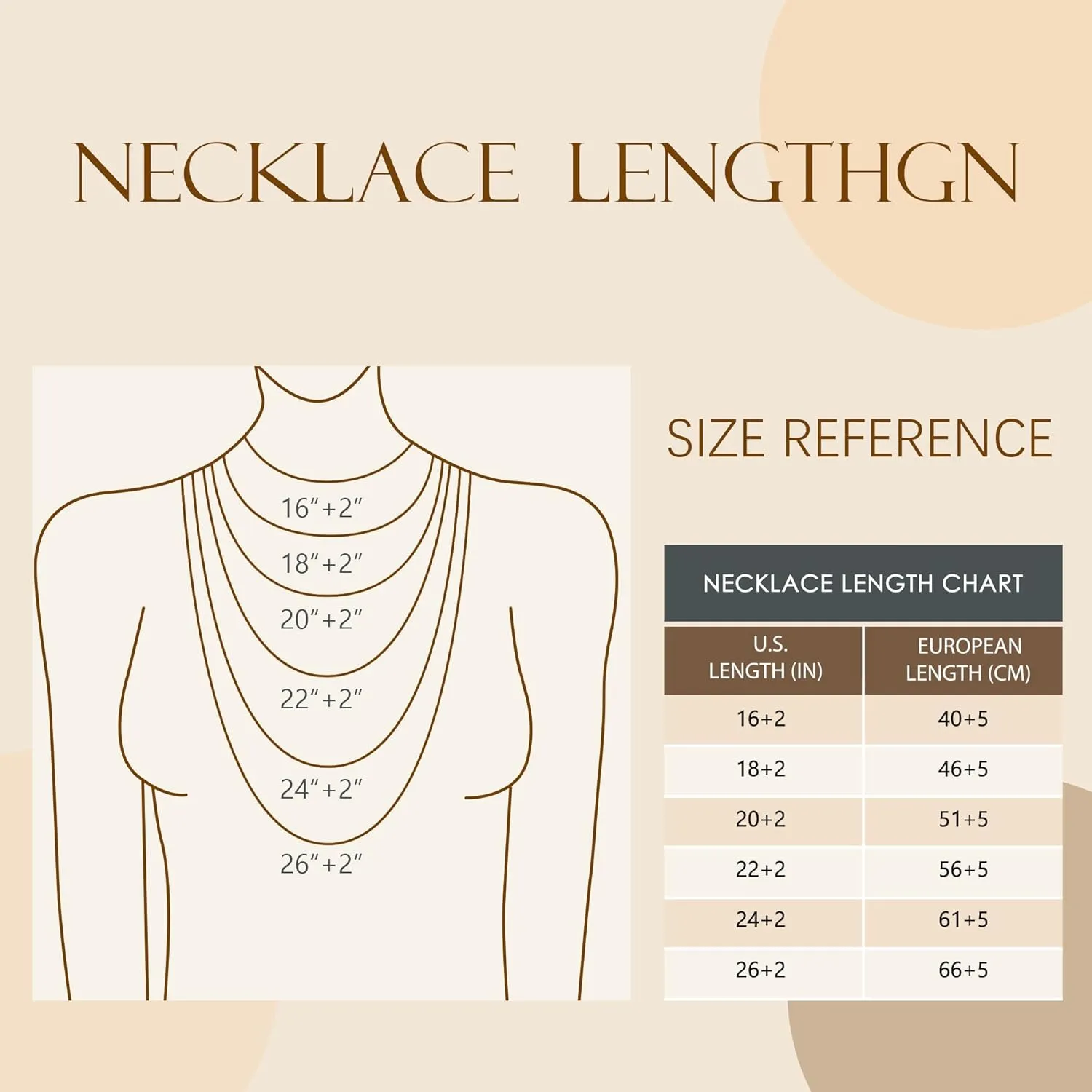 BAYLAY Gold Chain Necklace for Women - 18K Gold Plated Necklace Chain Dainty Gold Necklace for Women Gold Jewelry Gifts Size 16/18/20/22/24/26 Inch   2" Extender