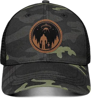 Bigfoot Sasquatch Gifts, Trucker Hats Mesh Baseball Cap Big Foot Gifts for Dad Men Bigfoot Lovers