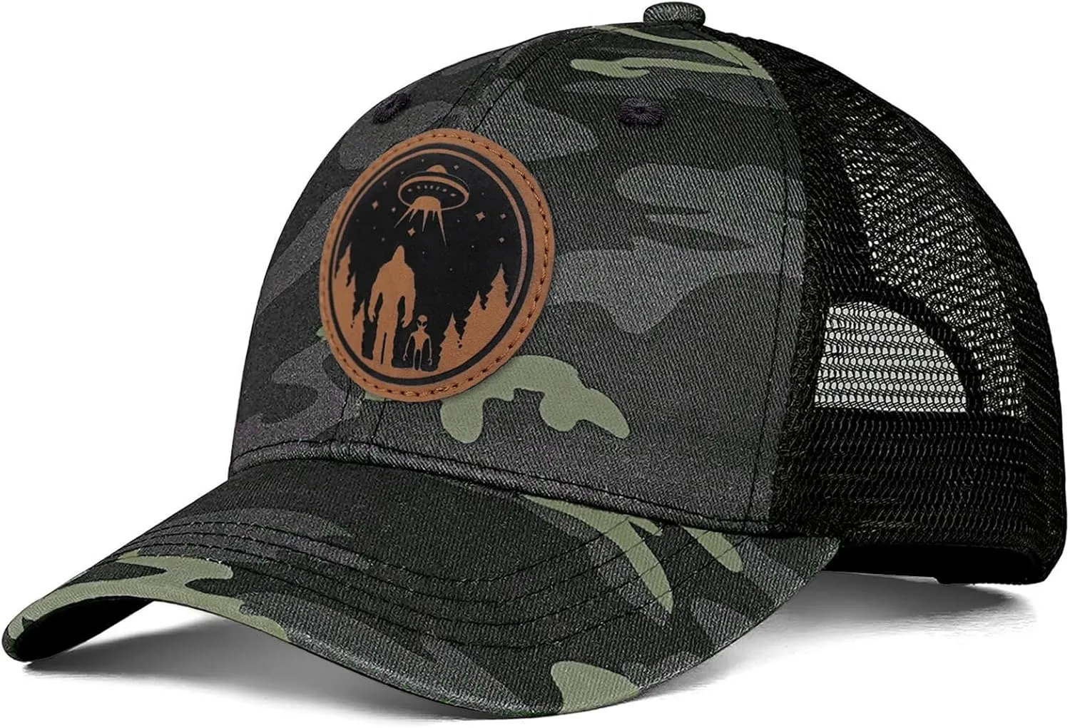 Bigfoot Sasquatch Gifts, Trucker Hats Mesh Baseball Cap Big Foot Gifts for Dad Men Bigfoot Lovers