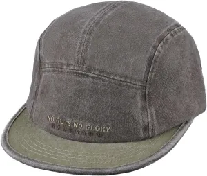 Clakllie 5 Panel Hat for Men Vintage Flat Brim Baseball Cap Adjustable Fitted Hat Lightweight Cotton Trucker Hat for Outdoor