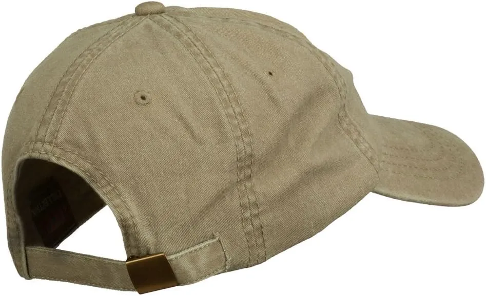 e4Hats.com Vietnam Veteran Embroidered Pigment Dyed Brass Buckle Cap