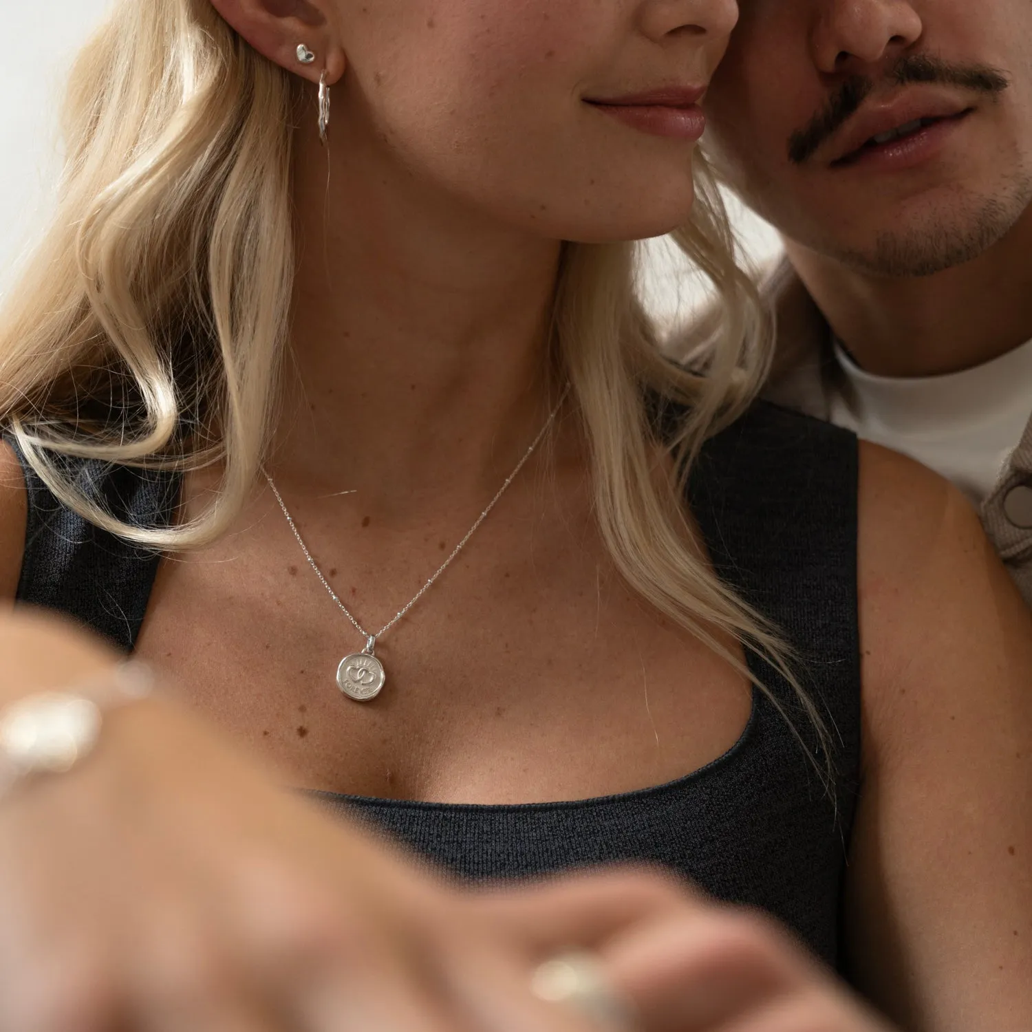 Entwined Hearts Talisman Necklace