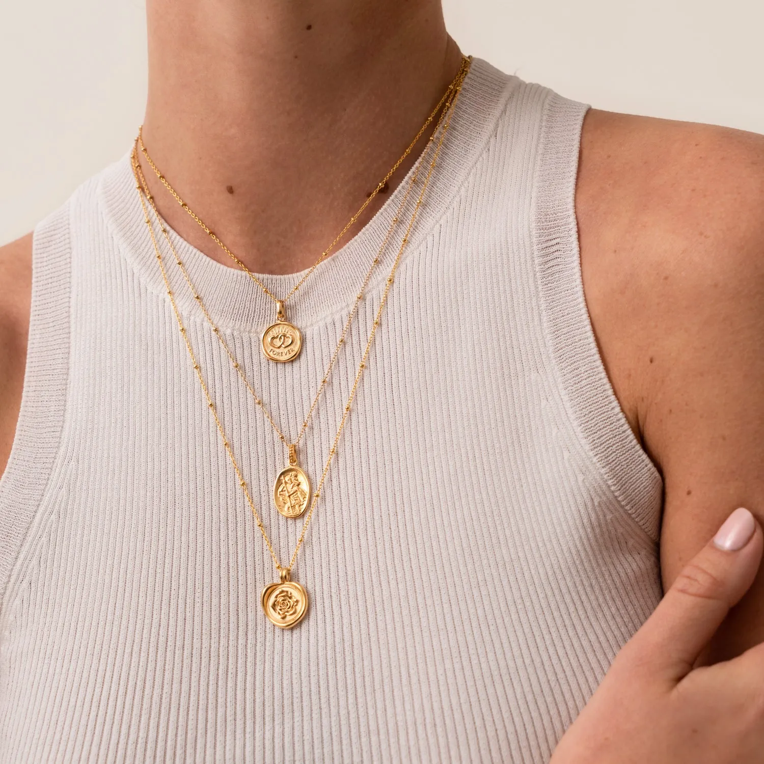 Entwined Hearts Talisman Necklace