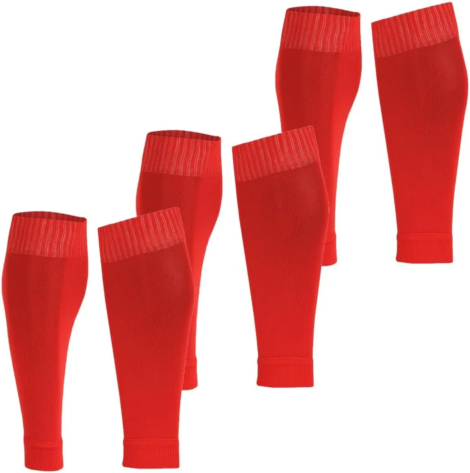 Fitliva Leg Sleeves - Grip Socks Alternative to Long Sports Socks - Multicolor (3/12 Pairs)
