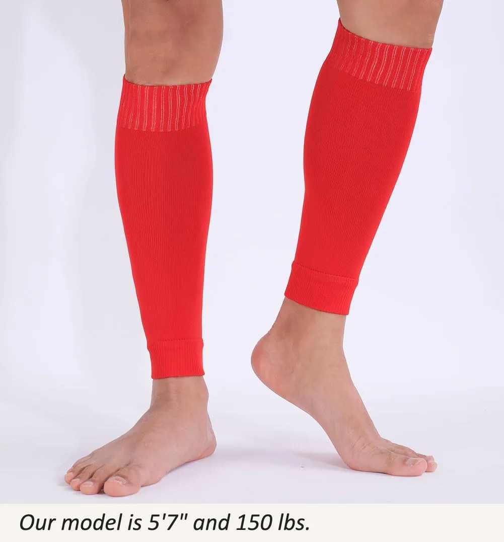 Fitliva Leg Sleeves - Grip Socks Alternative to Long Sports Socks - Multicolor (3/12 Pairs)