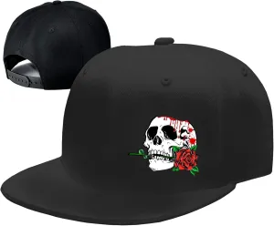 Flat Bill Hats for Men Snapback Hats for Men Baseball Cap for Men Black Snapback Women Fitting Hat