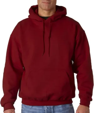 Gildan Men's Heavy Blend Drawcord Hooded Sweatshirt, Safety Pink