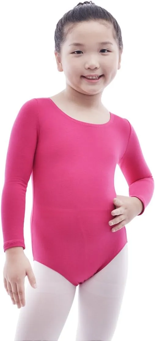 Magic Town Long Sleeve Leotards Dance Dress for Girls Toddler Leotard Ballet Skirt