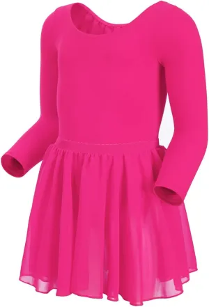 Magic Town Long Sleeve Leotards Dance Dress for Girls Toddler Leotard Ballet Skirt