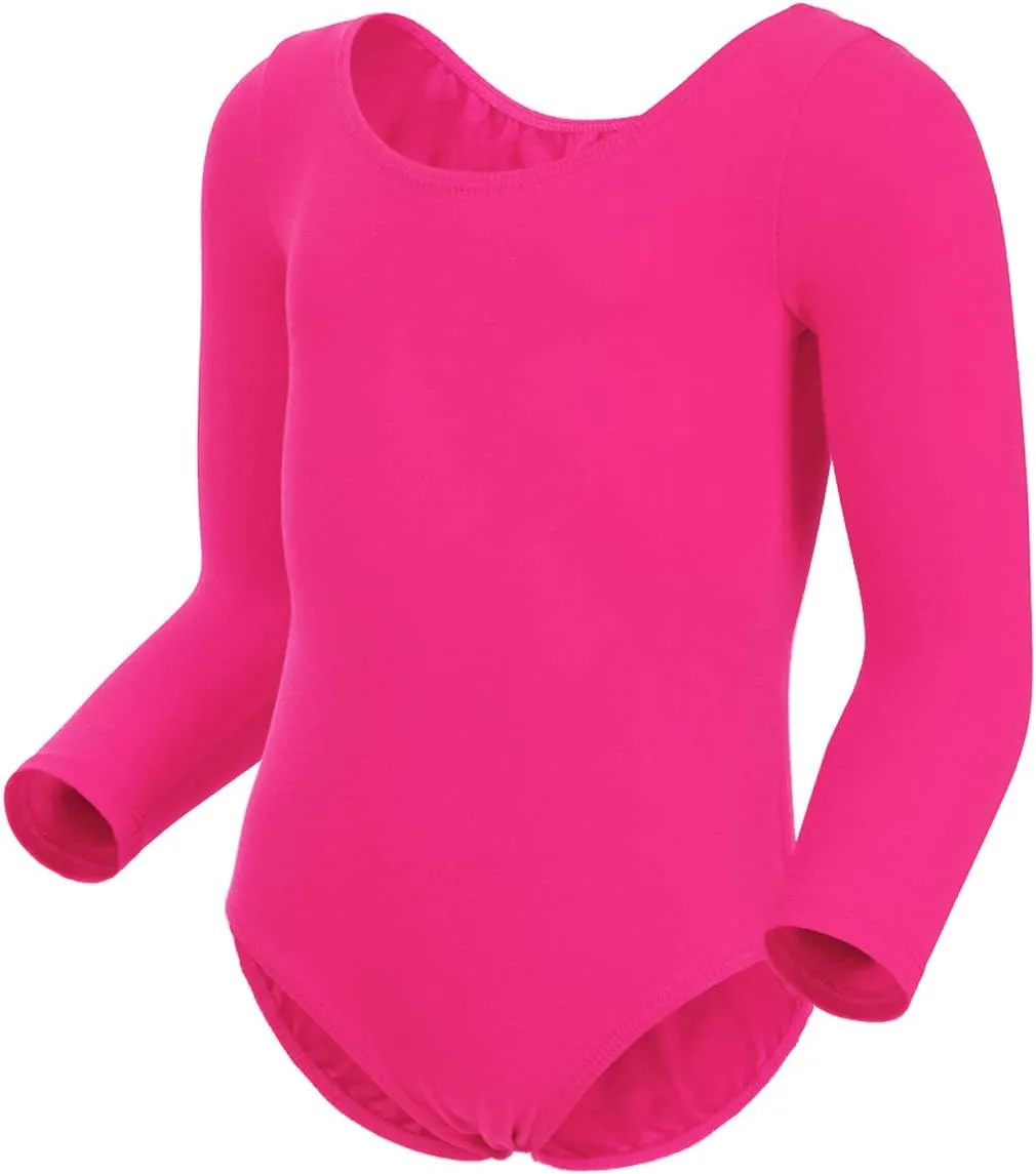 Magic Town Long Sleeve Leotards Dance Dress for Girls Toddler Leotard Ballet Skirt