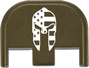 NDZ Performance Rear Slide Cover Plate for Glock 17 19 19X 20 21 22 23 26 27 34 45 & 47 49 Gen 5 9MM .40 S&W Laser Engraved Aluminum in Black, Made in The USA - Choose Design