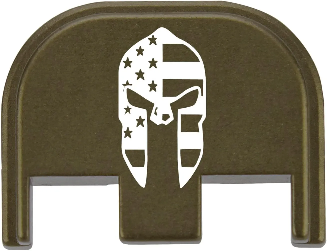 NDZ Performance Rear Slide Cover Plate for Glock 17 19 19X 20 21 22 23 26 27 34 45 & 47 49 Gen 5 9MM .40 S&W Laser Engraved Aluminum in Black, Made in The USA - Choose Design
