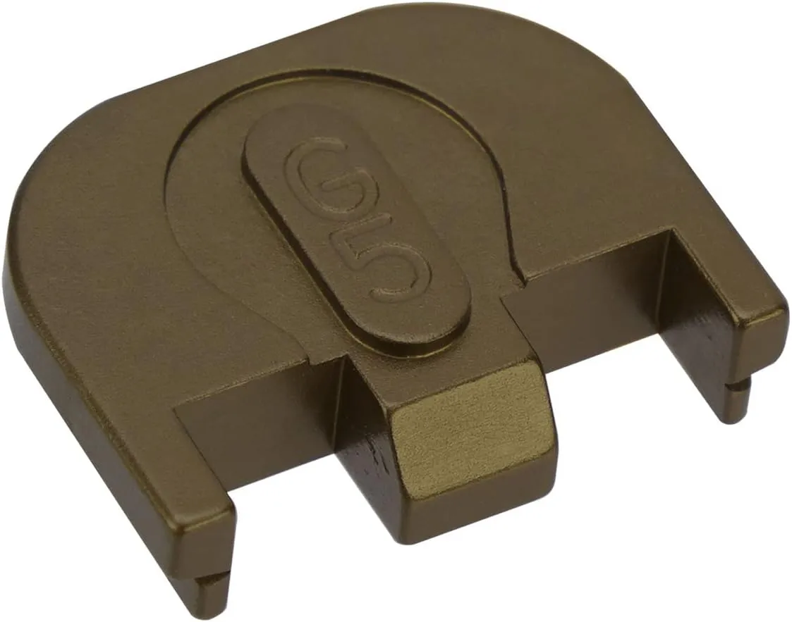 NDZ Performance Rear Slide Cover Plate for Glock 17 19 19X 20 21 22 23 26 27 34 45 & 47 49 Gen 5 9MM .40 S&W Laser Engraved Aluminum in Black, Made in The USA - Choose Design