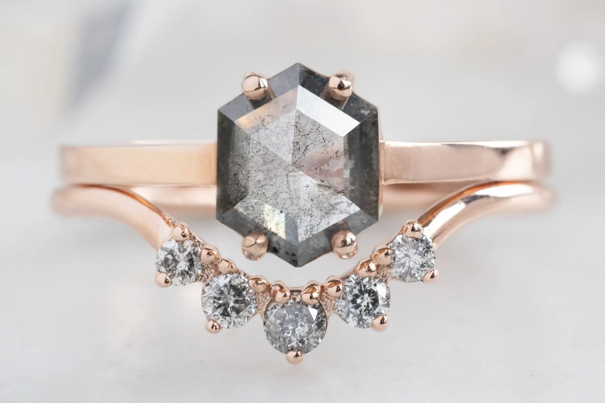 One of a Kind Diamond Sunburst Wedding Band