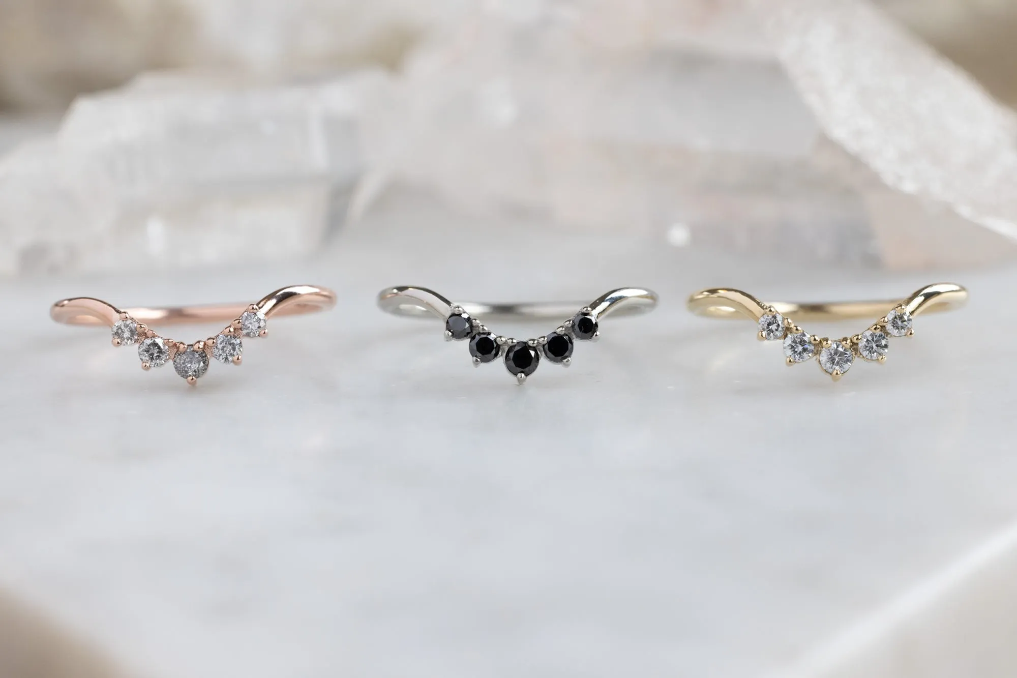 One of a Kind Diamond Sunburst Wedding Band
