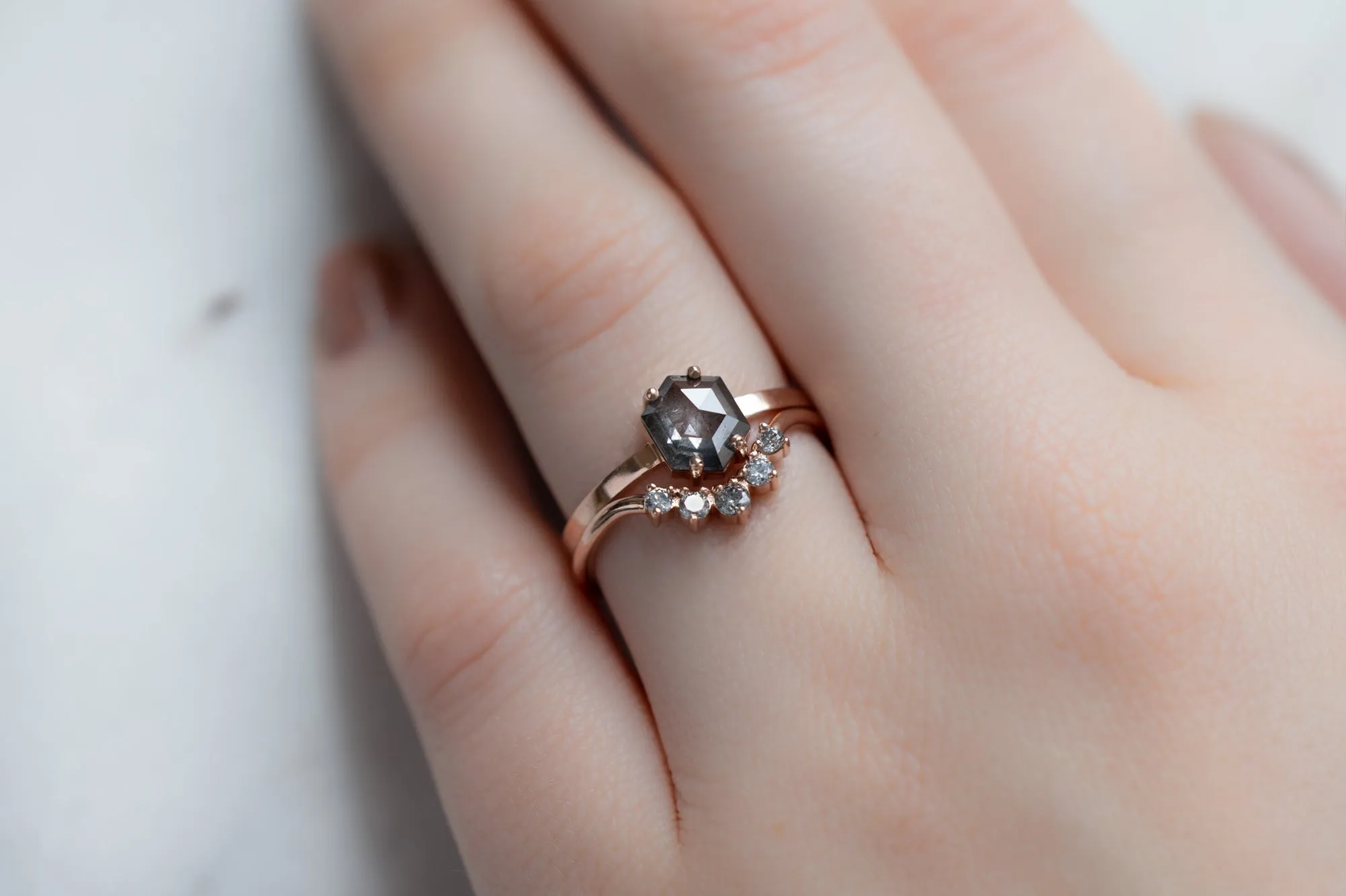 One of a Kind Diamond Sunburst Wedding Band