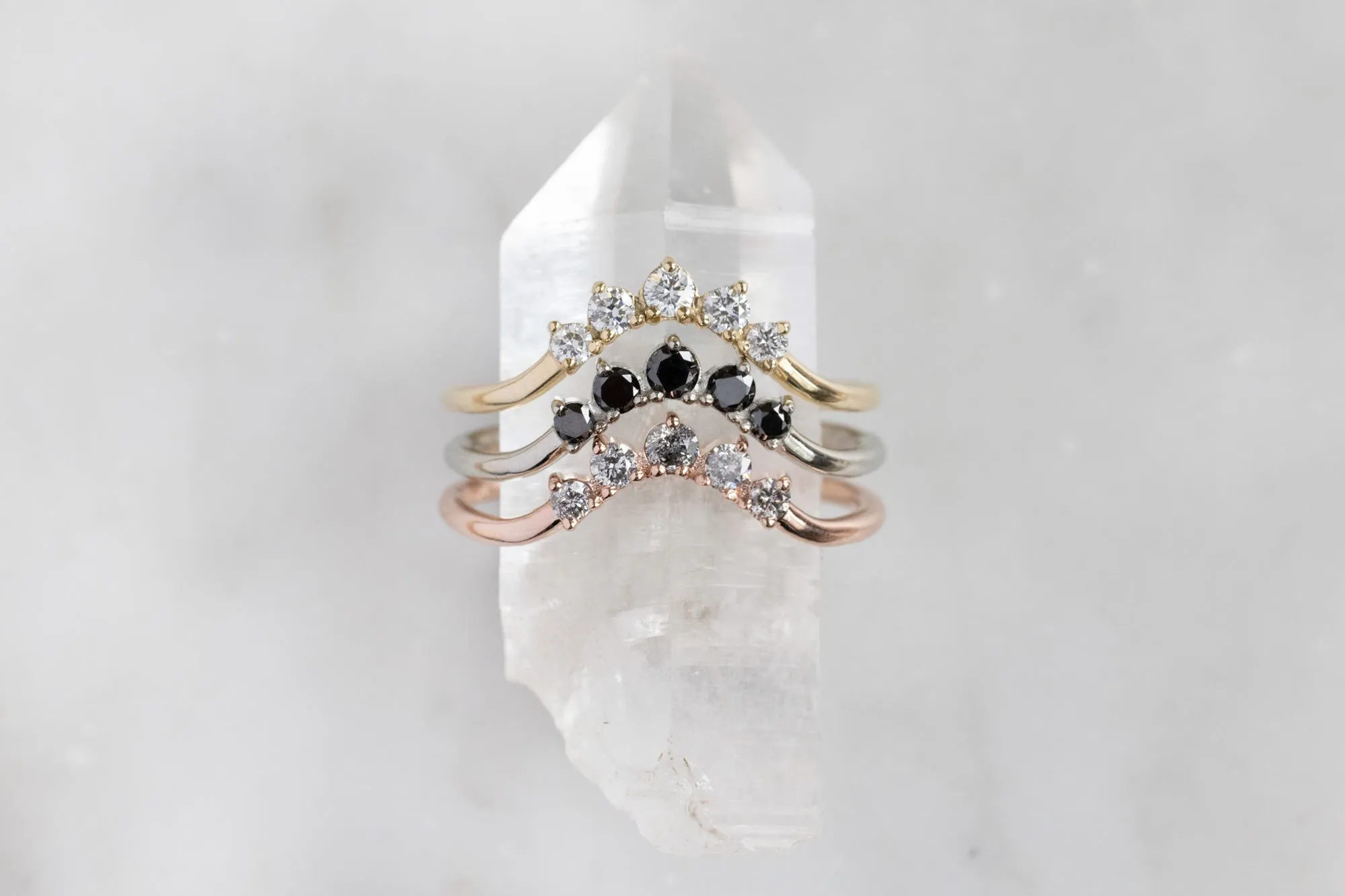 One of a Kind Diamond Sunburst Wedding Band