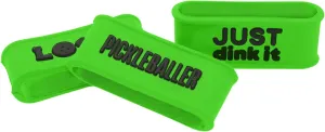 Pickleball Paddle Bands | Silicone ID Grip Tag for Handles | Personalized Grips for Pickleball Rackets | Accessory for Paddles | Universal Fit Tags | Durable Equipment for Gear & Training