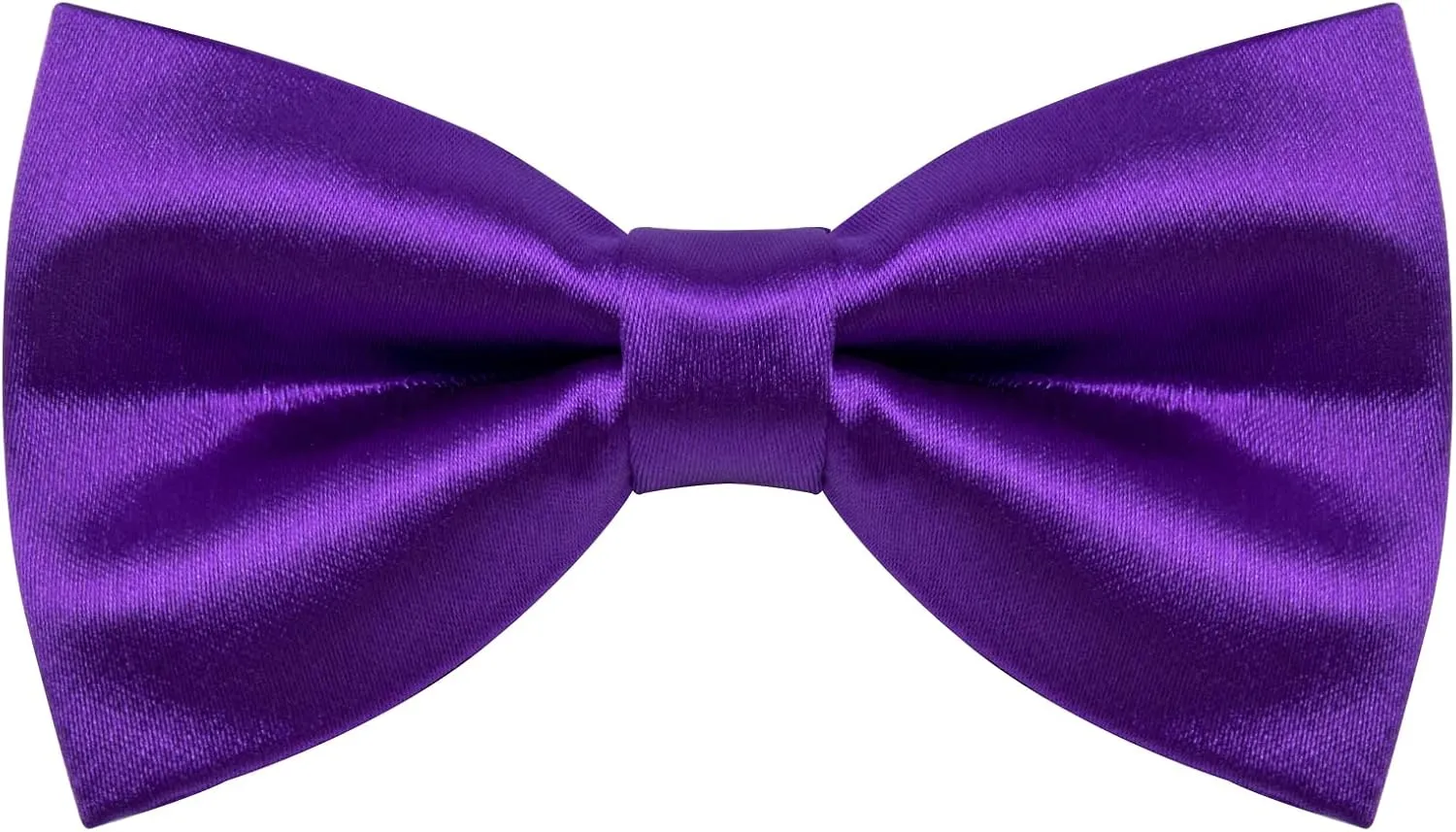 Pre-Tied Bow Tie Satin Solid Bowtie Adjustable Tuxedo Bowties for Men with Gift Box Wedding Party