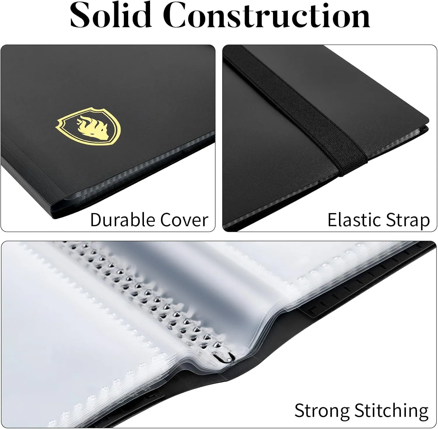Premium 396 Pocket Trading Card Binder - Side Loading Collector Album for MTG, TCG, Game, Sport Cards - Red