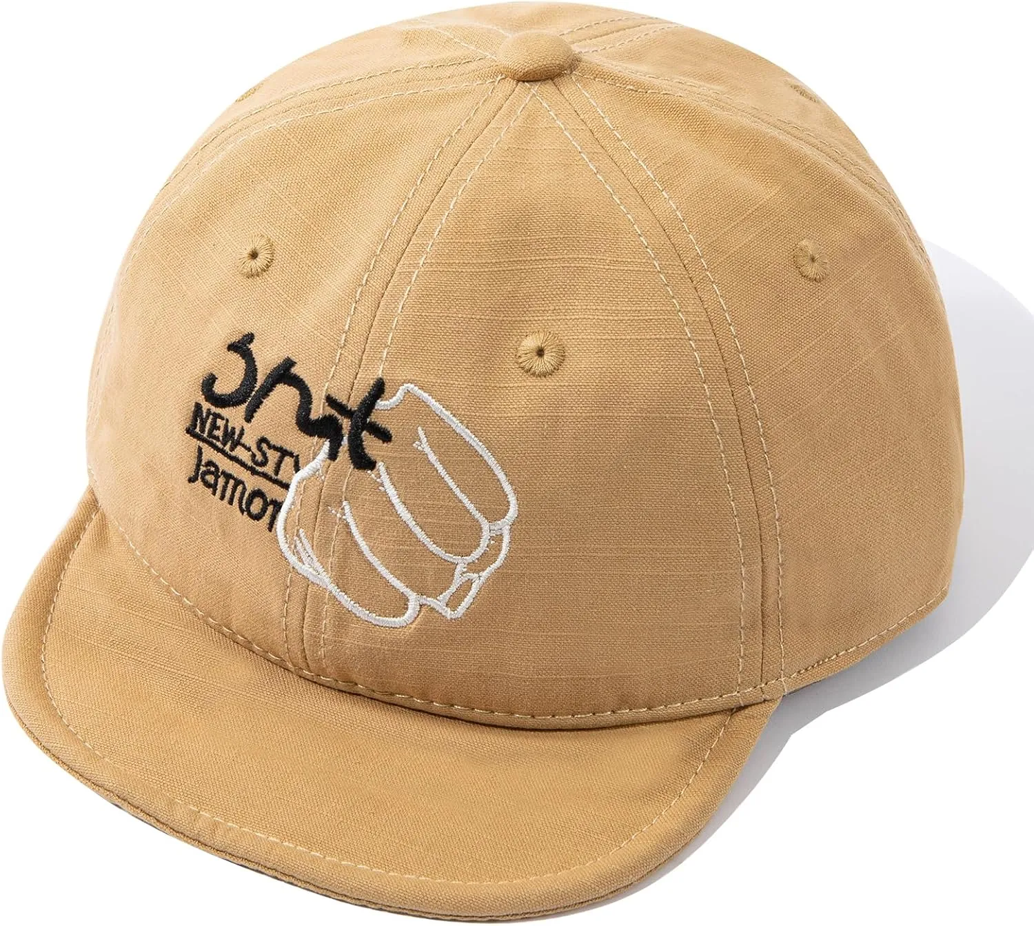Short Brim Baseball Cap Casual Cadet Caps Flat Bill Trucker Hat Dad Hats Lightweight Umpire Hat Hip Hop Dancing Hats