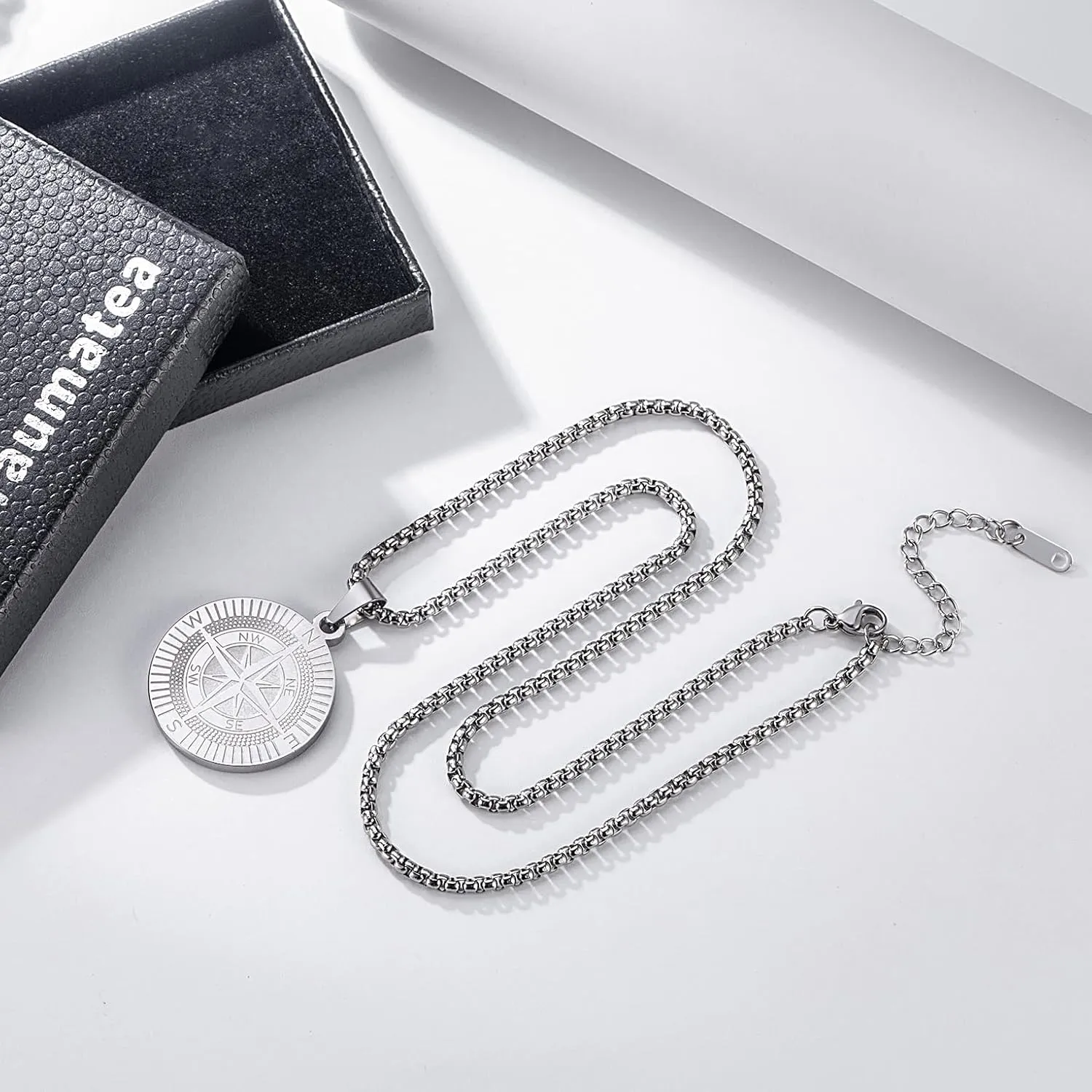 Viking Rune, Celtic Cross, Thor??s Hammer & Compass Necklace ?C Norse & Celtic Stainless Steel Pendants on 24?? Chains ?C Gift Jewelry for Men & Women